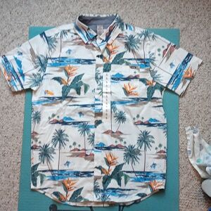 Hurley Tropical Print Short Sleeve Shirt